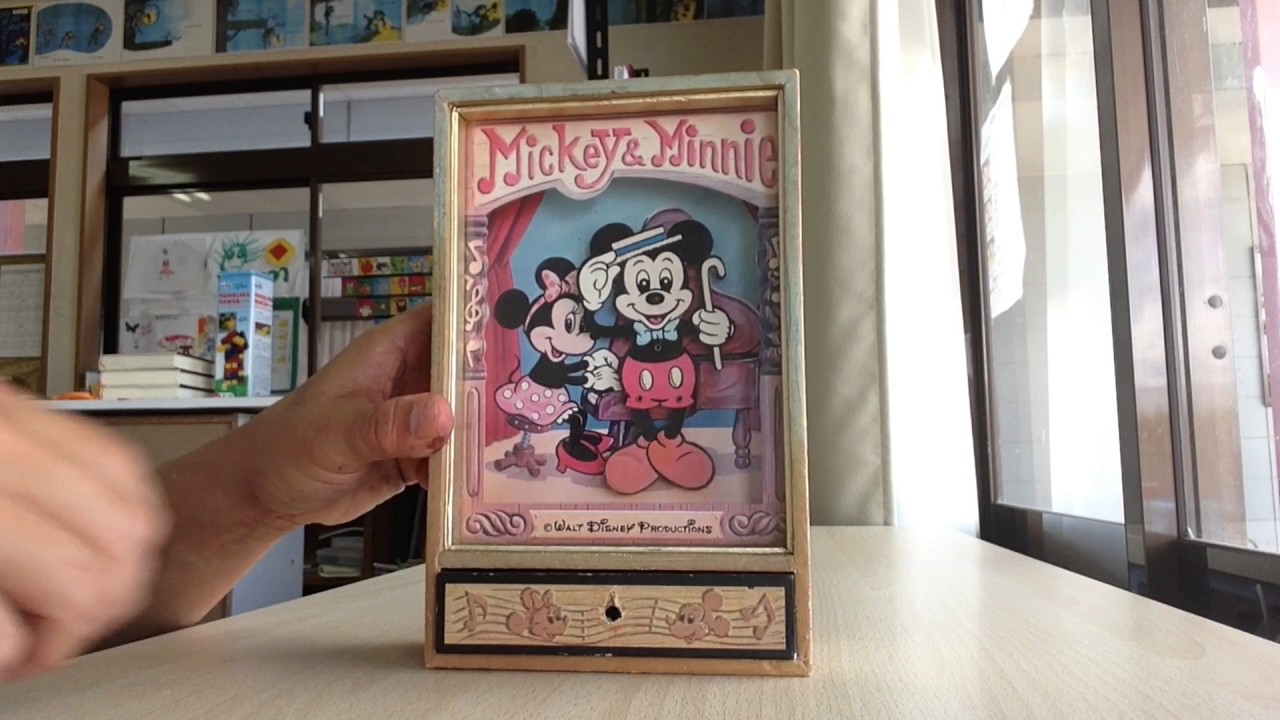 Mickey and Minnie Music Box and Jewelry Box Vintage
