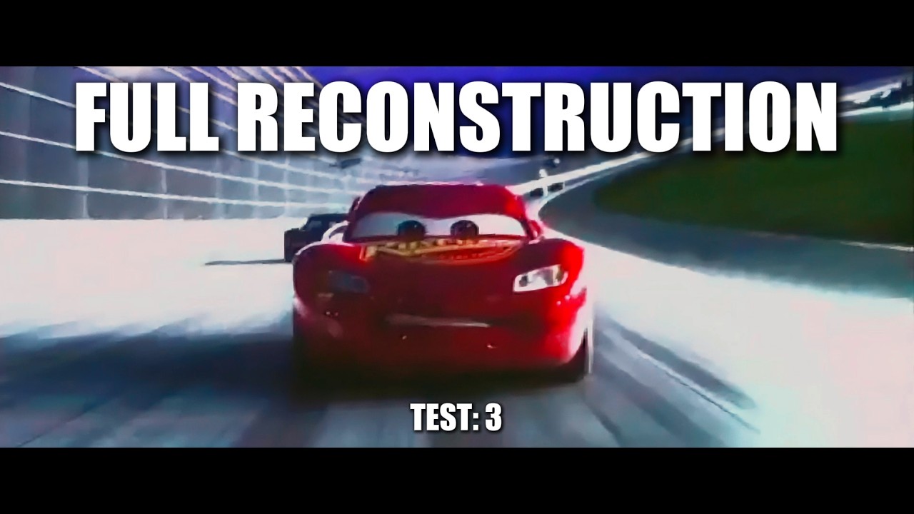 Cars 3 Detroit Auto Show Crash | Full Reconstruction | Test: 3