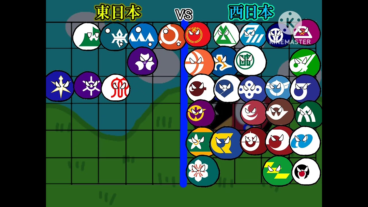 東日本VS西日本の都道府県カオスバトル！#カオスバトル