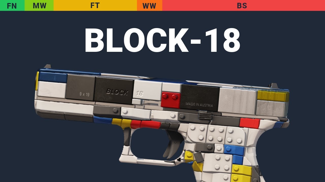 Glock-18 Block-18 - Skin Float And Wear Preview