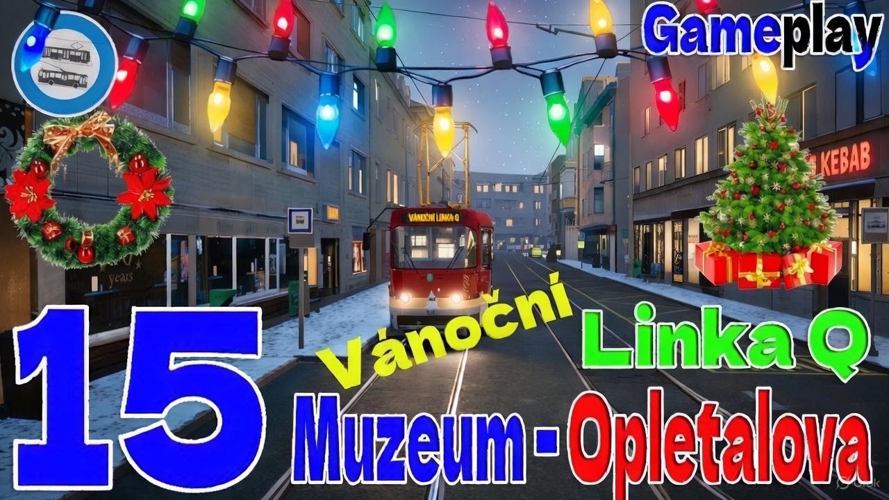 Vánoční Linka Q 🎄| Muzeum → Opletalova | SIMT MHD | #15 | Gameplay | 4K