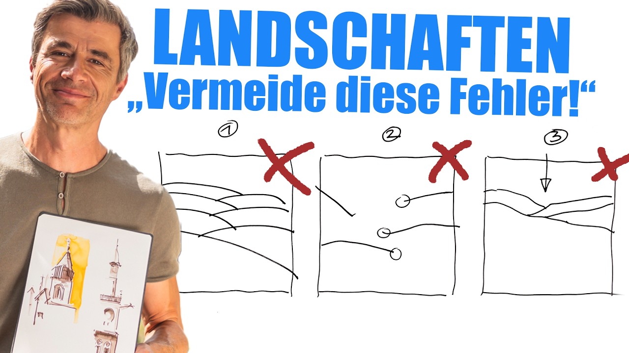 Landschaften Sketchen f&uuml;r Anf&auml;nger | Mit Tilo Schneider