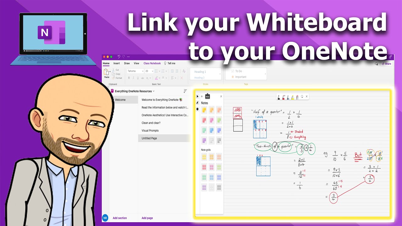 Интеграция с доской Microsoft — блокнот для занятий OneNote