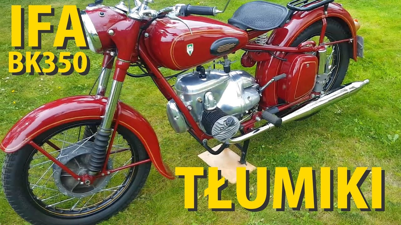 IFA BK350 nowe chromowane tłumiki