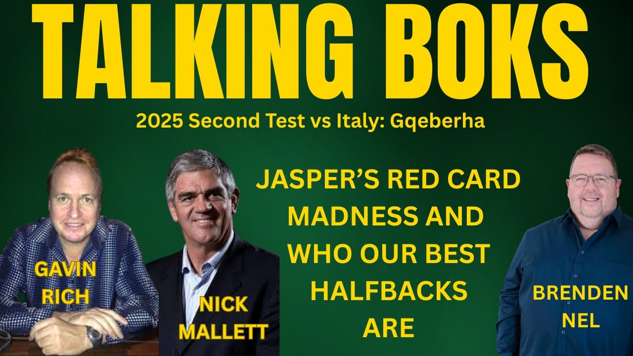 TALKING BOKS WITH NICK MALLET & GAVIN RICH:  Jasper's red card, the options at 10 and