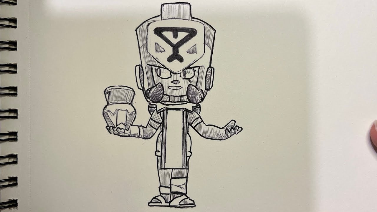 Drawing NAJIA From Brawl Stars | How to draw Najia Brawl Stars