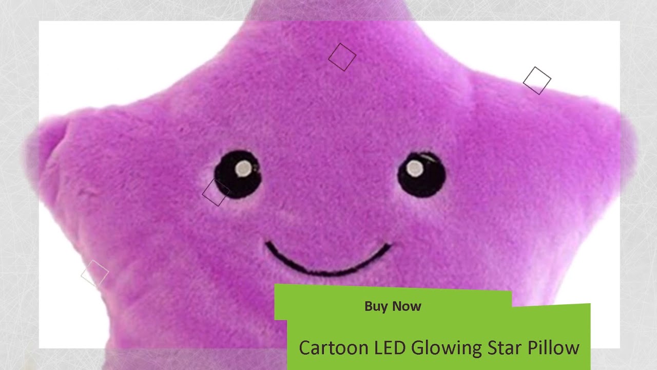 Cartoon LED Glowing Star Pillow