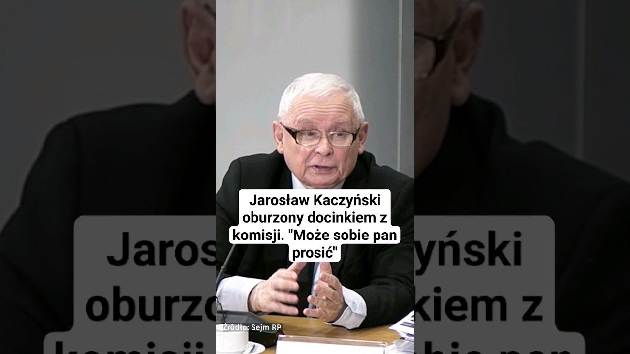Jarosław #Kaczyński oburzony docinkiem z komisji. 