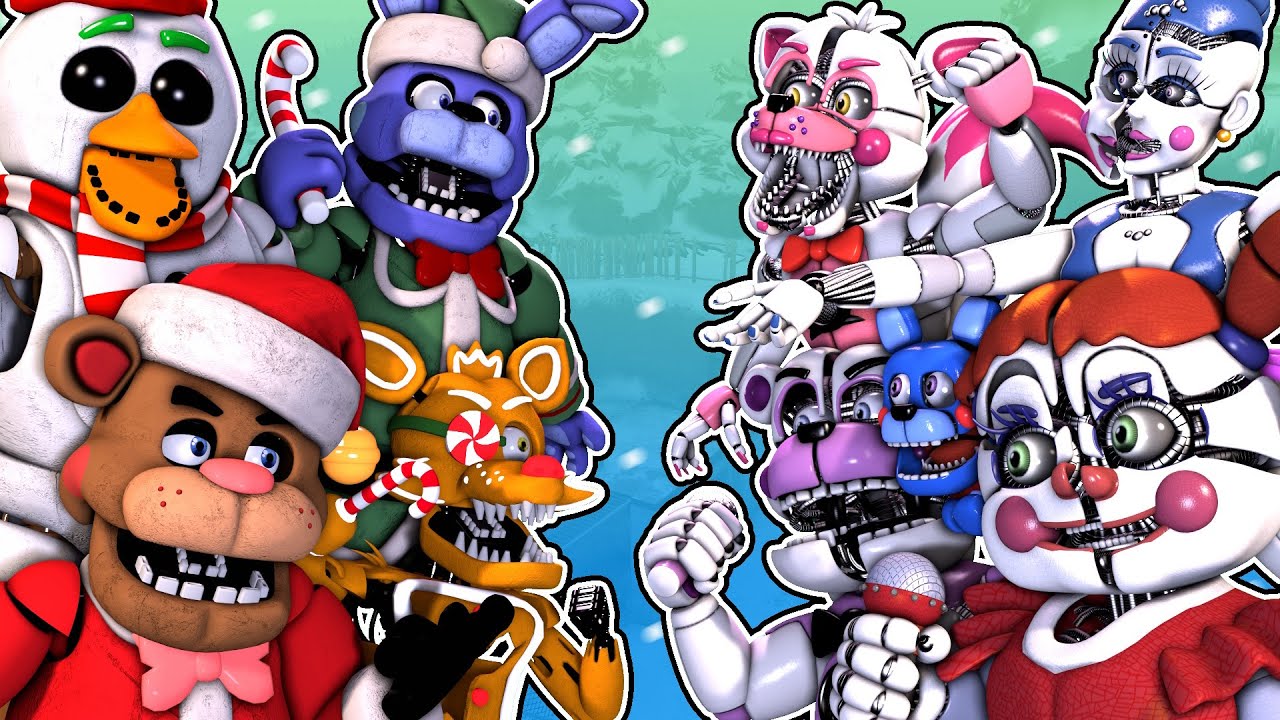[SFM FNaF] Sister Location vs Christmas Originals