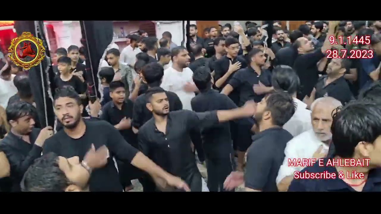 Juloose Aza 9 Muharram 1445 Jafariya Imam Bada Budhana 28.7.2023