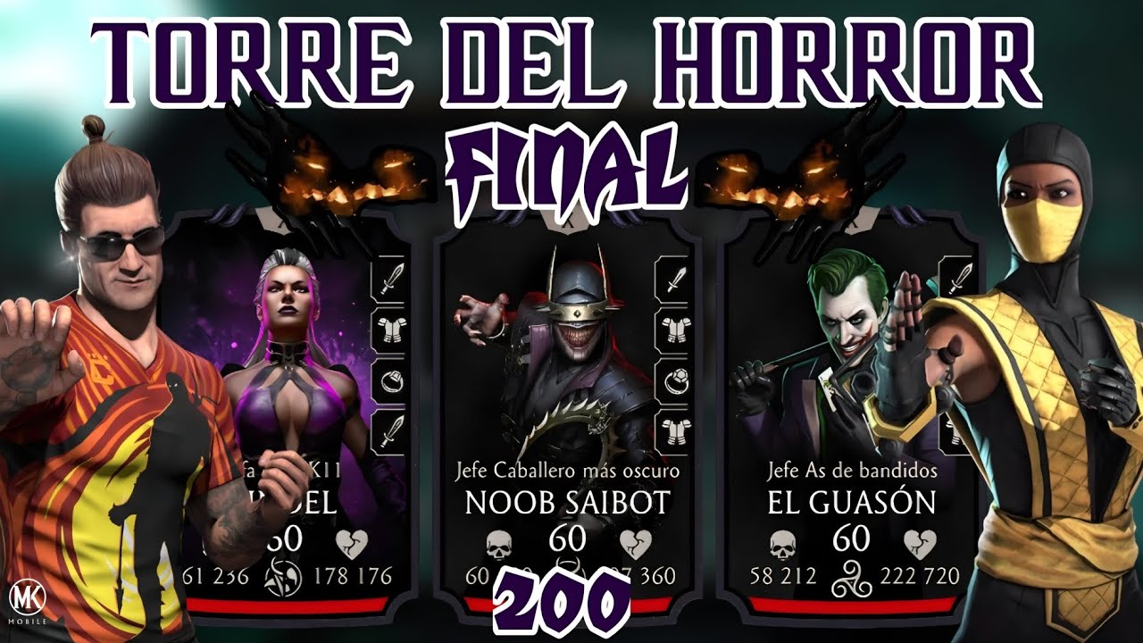 EQUIPO DE ORO 💥 Final Torre del Horror | Mortal Kombat Mobile 