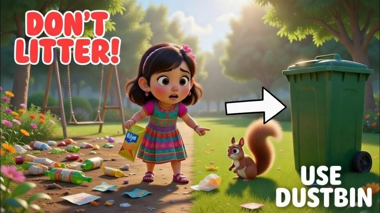 Don’t Litter! 🌍 Save Earth Story for Kids | Cleanliness Cartoon #DontLitter #Cleanliness #GoodHabits
