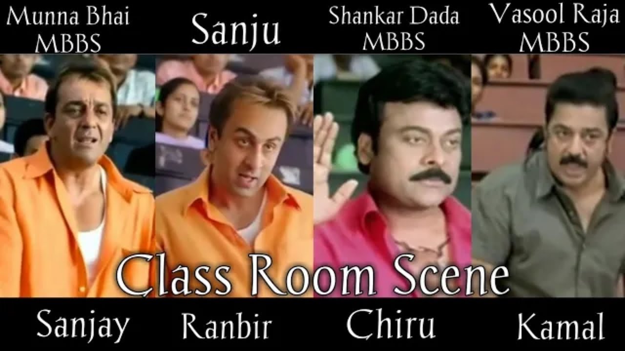 Sanju vs Munna Bhai MBBS vsVasool Raja MBBS vs Shankar Dada MBBS||Ranbir vs Sanjay Dutt vs Chiranji