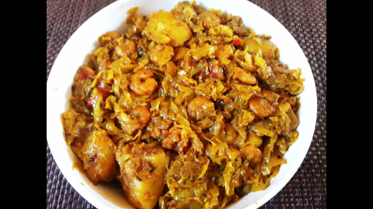 Chingri Diye Badhakopir Ghonto Or Tarkari || Delicious Prawn-Cabbage recipe || Cabbage Recipe