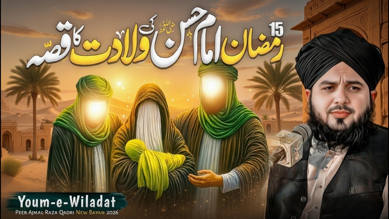 15 Ramadan - Imam Hassan (R.A) Ki Wiladat | Emotional Bayan | Peer Ajmal Raza Qadri