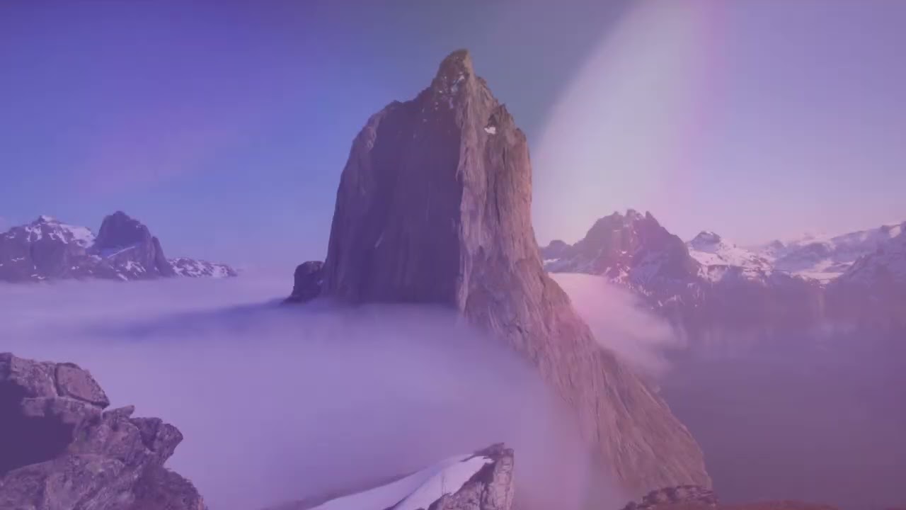 一小時深度心流：雲海與星空的呼吸，山靈氛圍音樂 (Ambient) | 冥想、專注、睡眠