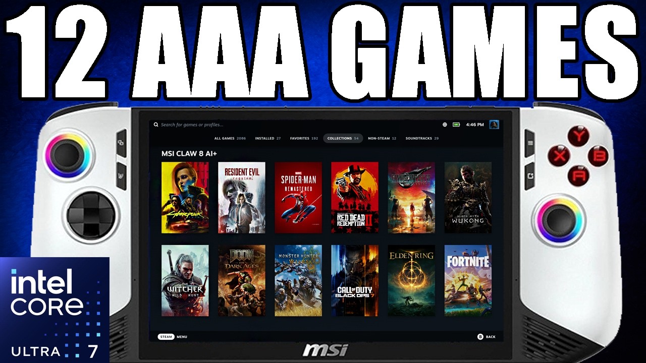 12 MSI Claw 8 AI+ Games Tested In 2026: Handheld Performance Showcase