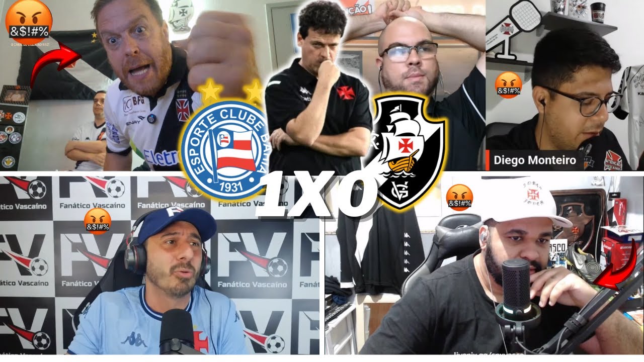 REA&Ccedil;&Otilde;ES DOS VASCA&Iacute;NOS REVOLTADOS 5&ordf; DERROTA SEGUIDA | BAHIA 1X0 VASCO | BRASILEIR&Atilde;O 2025 -VAMOS RIRK