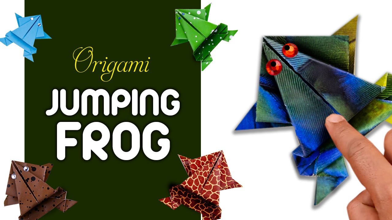 Origami Jumping Frog | Creative Paper Craft | Kids Activity