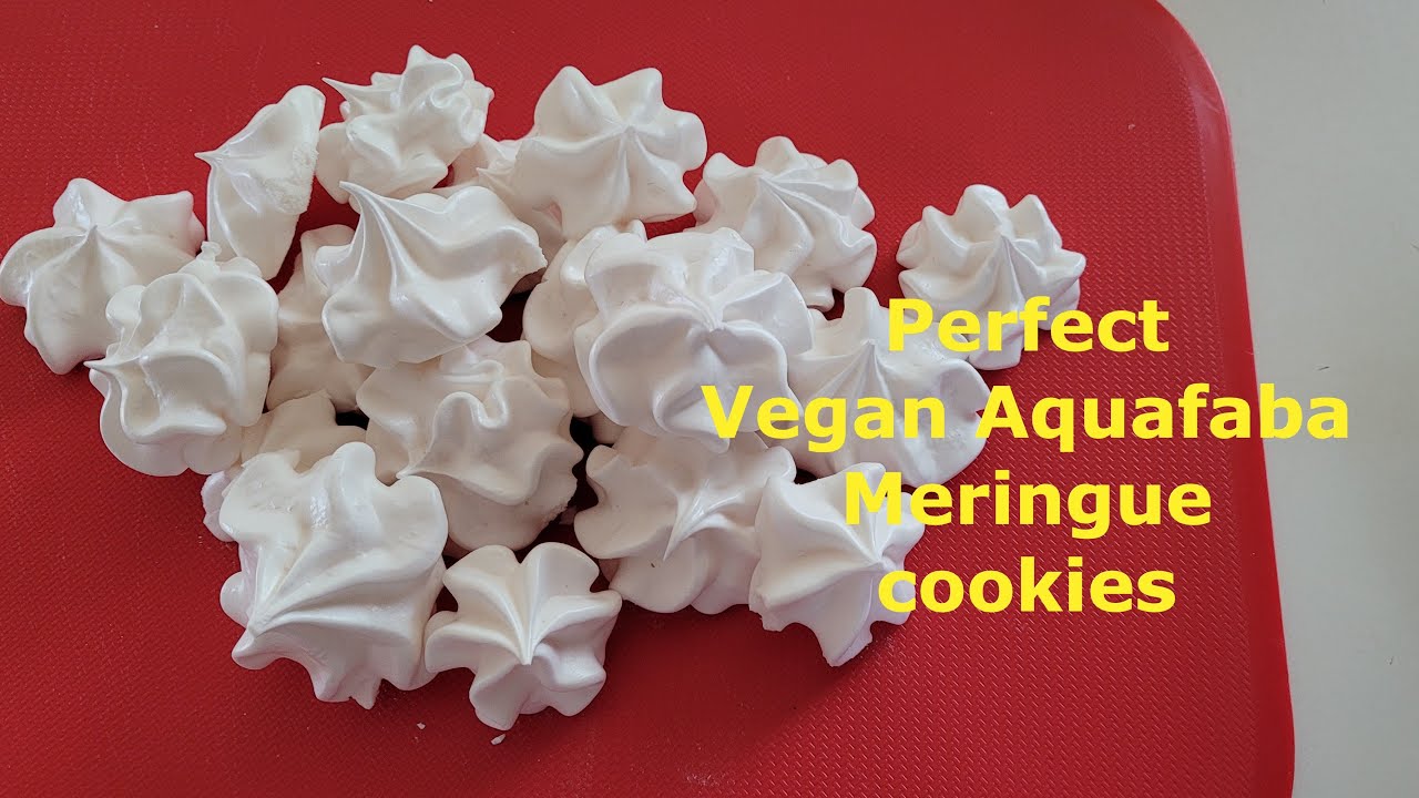 Perfect Vegan Aquafaba Meringue Cookies//4 Ingredients