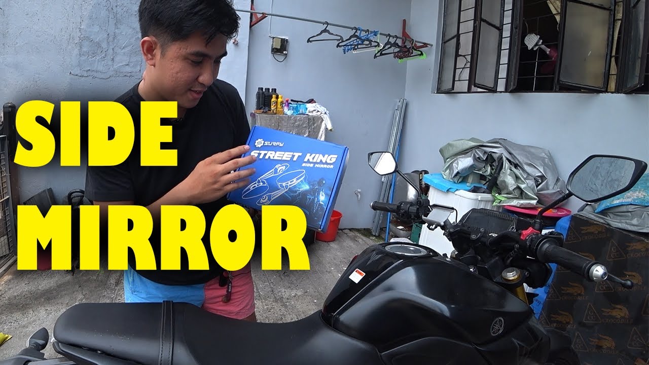 MAY BAGO AKONG SIDE MIRROR SA AKING YAMAHA MT15 - INSTALLING KING STREET SIDE MIRROR FOR MOTORCYCLE