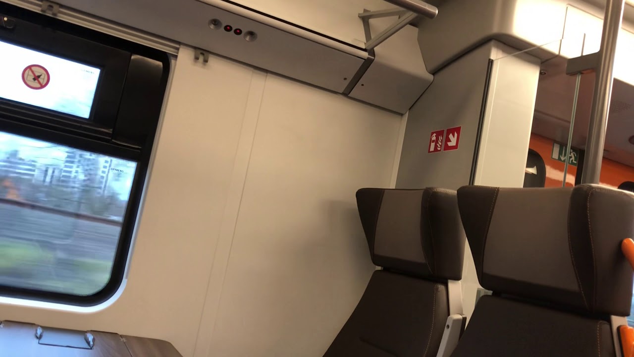 Rhein-Ruhr-Express (RRX), fahrt von Düsseldorf Hauptbahnhof nach Düsseldorf Flughafen