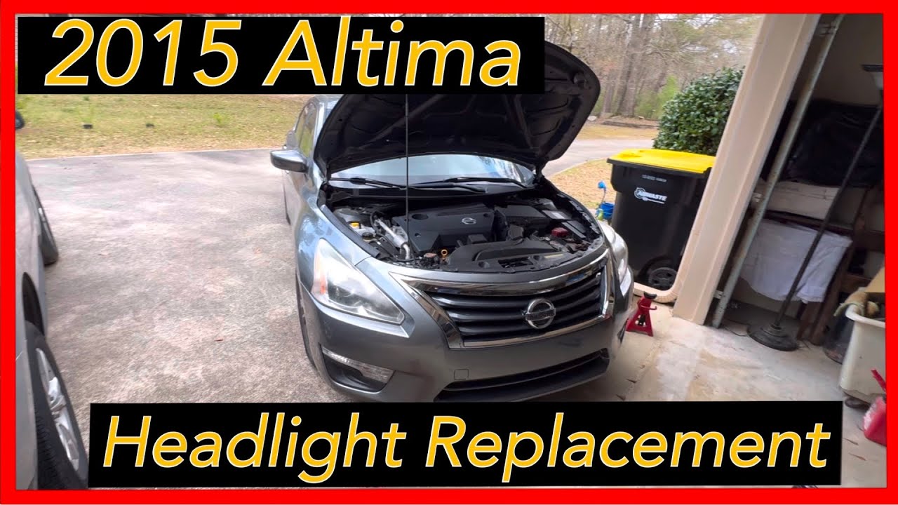 Как заменить фары на Nissan Altima 2015 года.