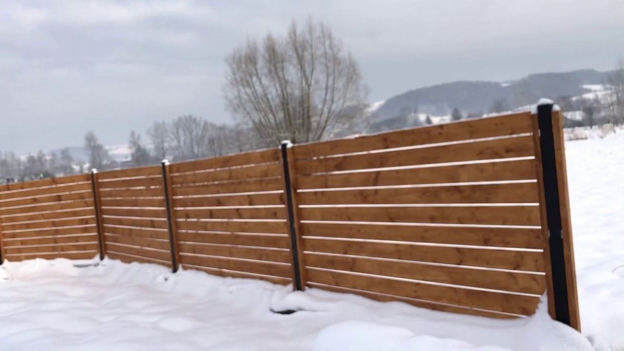 Wood fence Ogrodzenie drewniane montaż zalety deseczki poziome nowoczesne