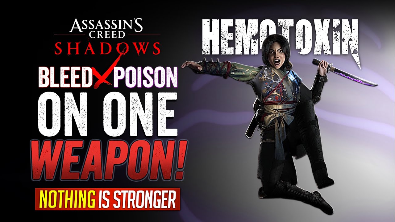 Assassin&rsquo;s Creed Shadows Build with Bleed & Poison on ONE Weapon!