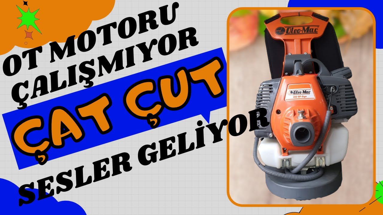 OLEOMAC 453 BP ERGO NEDEN ÇALIŞMIYOR ?(WHY IS THE BRUSH CUTTER NOT WORKING?)