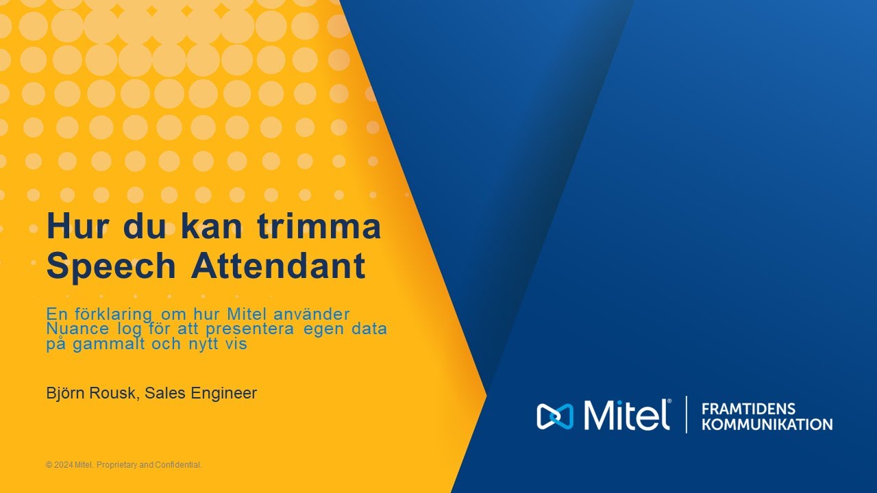 Hur du kan trimma Speech Attendant.