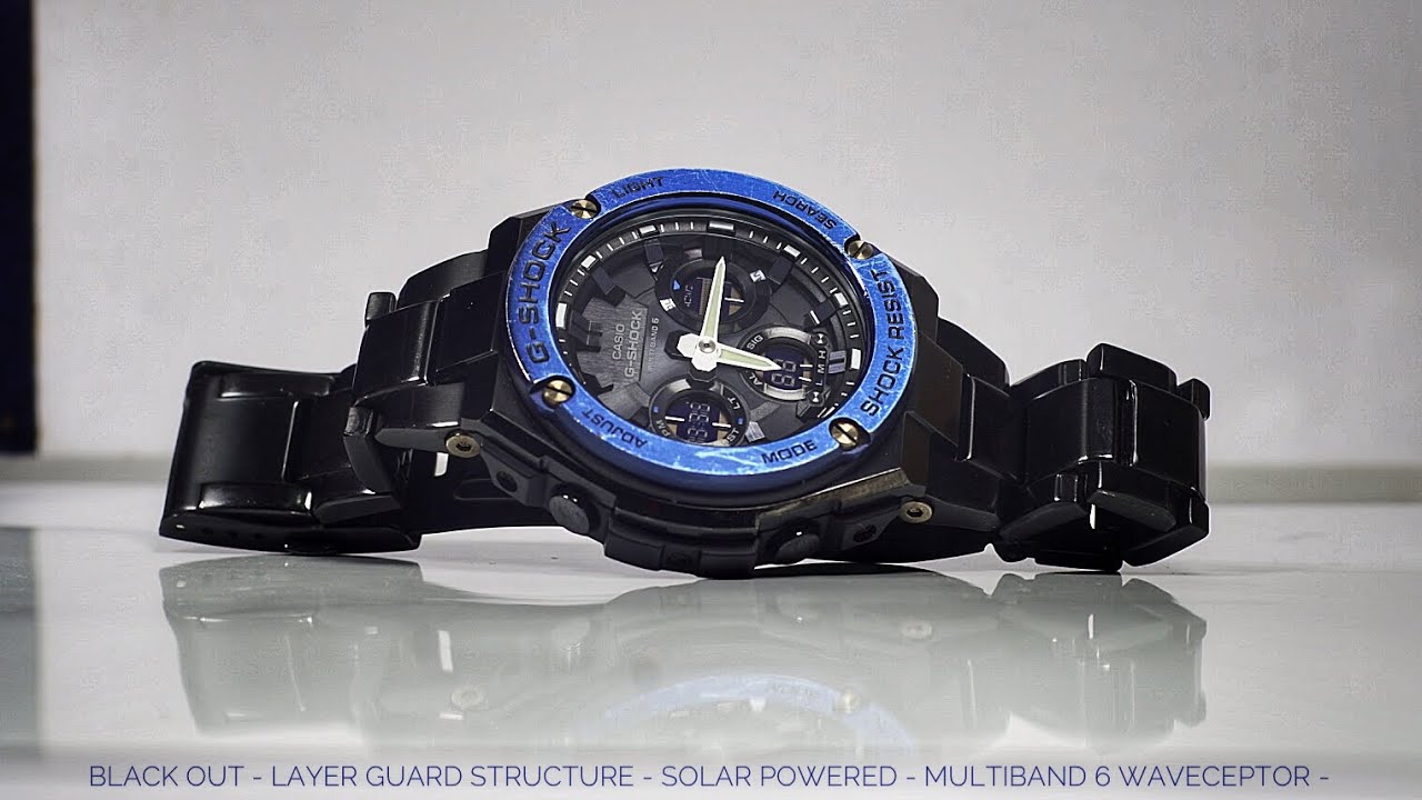 Black Out Blue IP TANK | GST-W110BD-1A2JF G-Steel G-Shock watch review