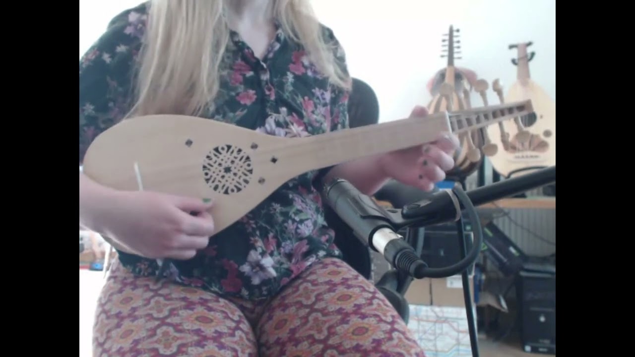 Medieval gittern, built and played by Jo Dusepo www.dusepo.co.uk