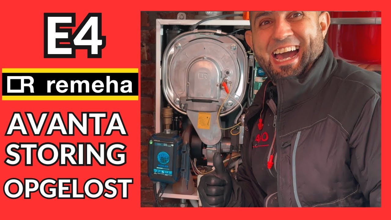 Hoe red je de Remeha Avanta cv-ketel van E4 storing