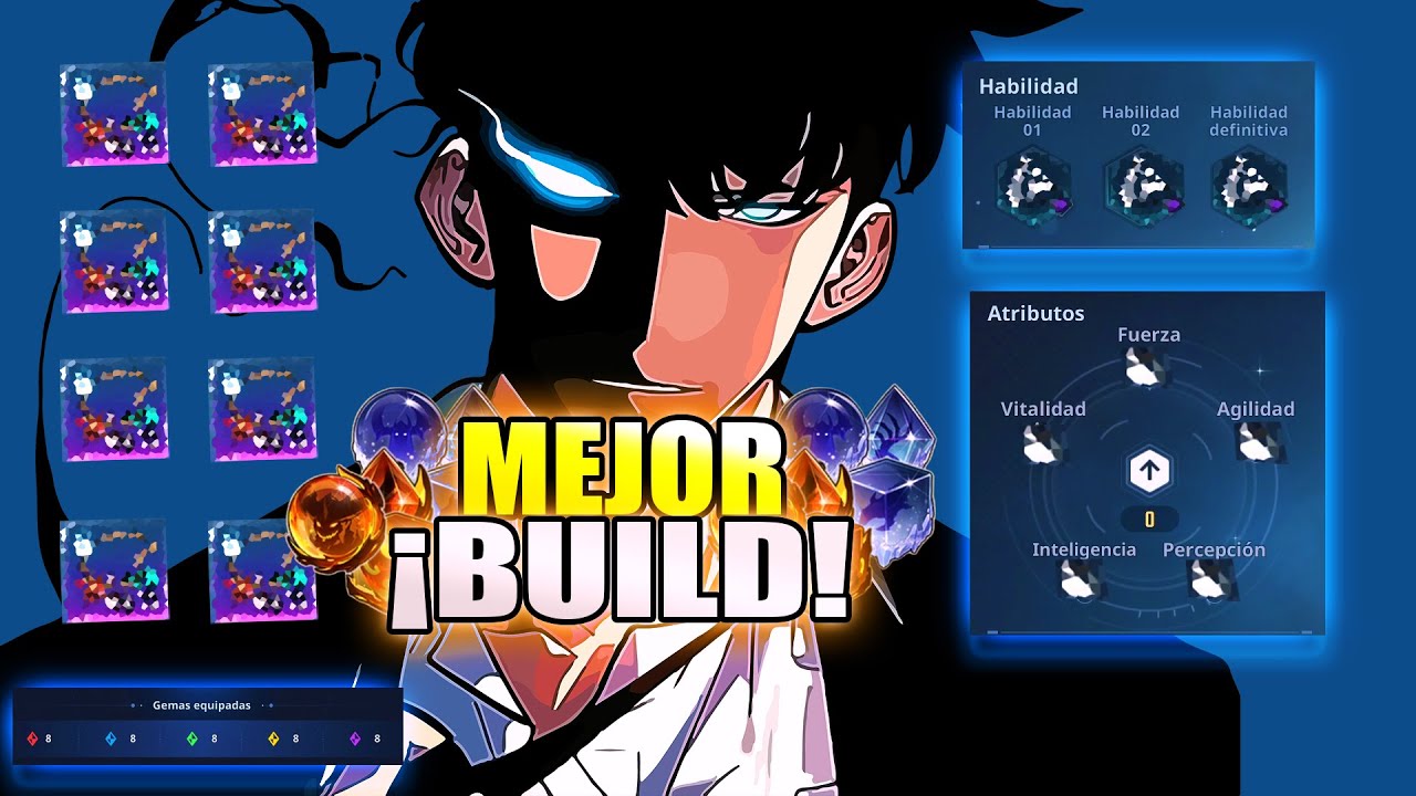 ¡La MEJOR GUIA de SUNG JINWOO! (MEJORES ARTEFACTOS, RUNAS, NÚCLEOS, GEMAS) Solo Leveling: Arise