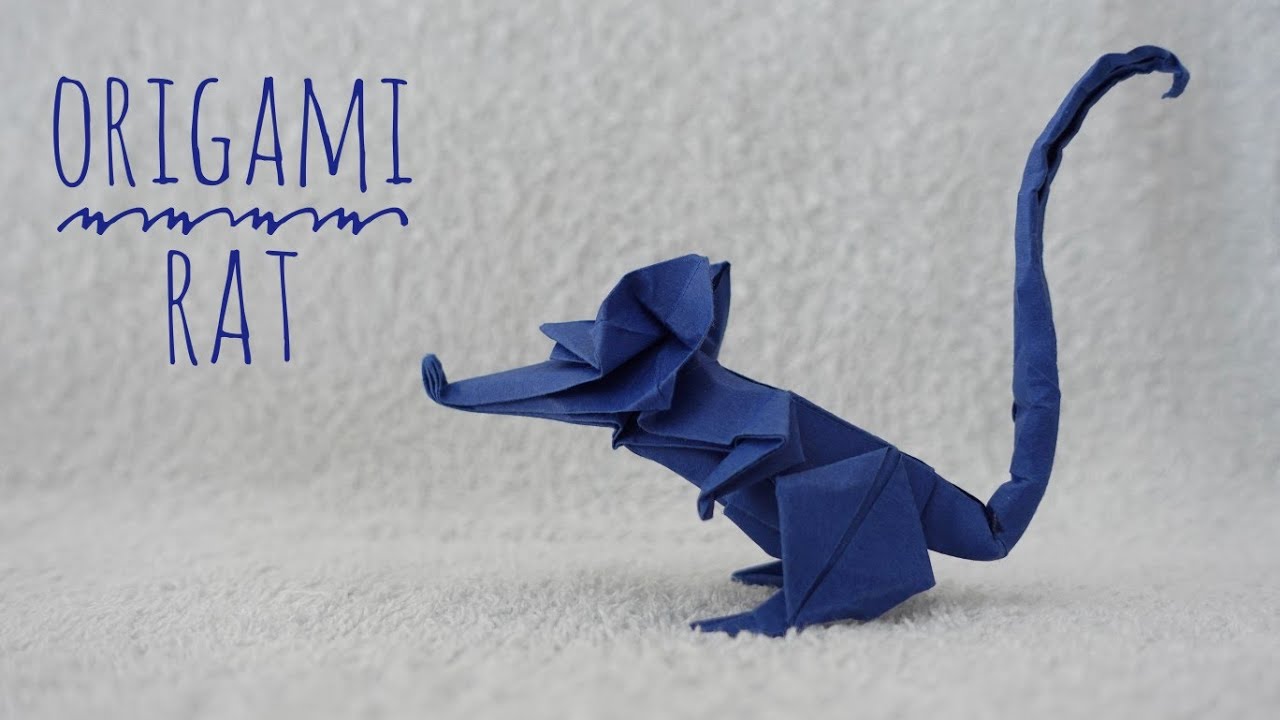 Origami Rat (Eric Joisel) / how to make an origami rat