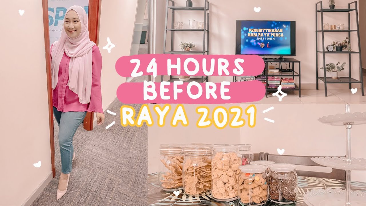 Vlog 24 jam BEFORE RAYA 2021! 😱 kemas rumah, memasak omg!