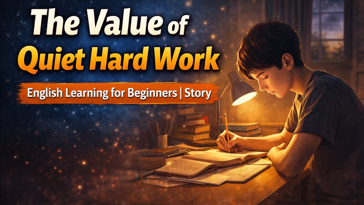 Motivational STORY | The Value Of Quiet Hard Work 🤫 💯 | English Learning For Beginners.