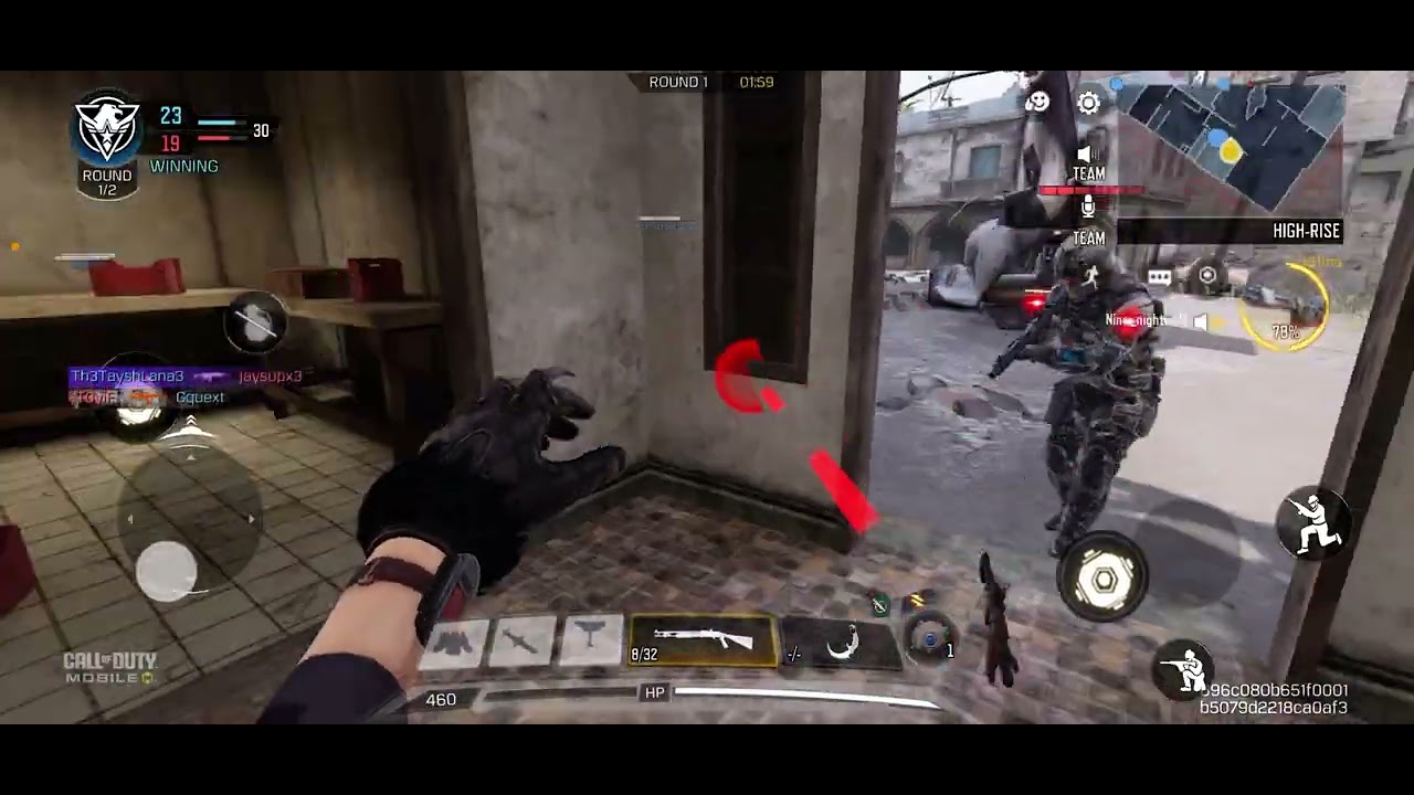 Trying to get a dagger kill in call of duty team death match