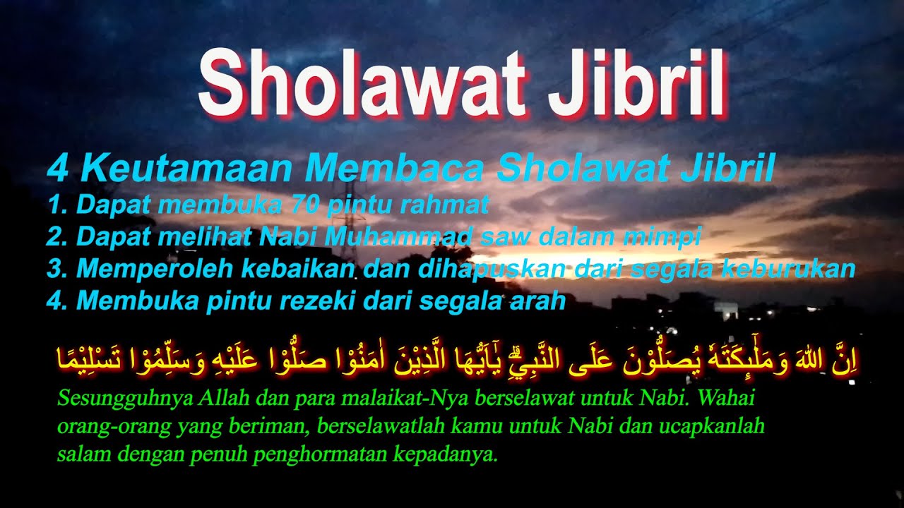 Sholawat Jibril - Pembuka Pintu Rezeki Dari Segala Arah