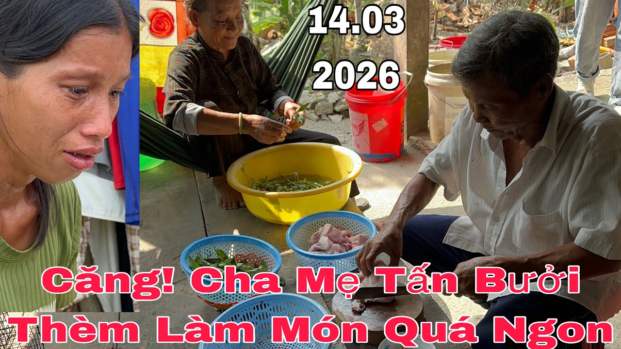 Gặp Cha Mẹ Tấn Bưởi Nấu Món Ngon Thèm #thinhhanh #yeucuocsong #giadinh #mientay 