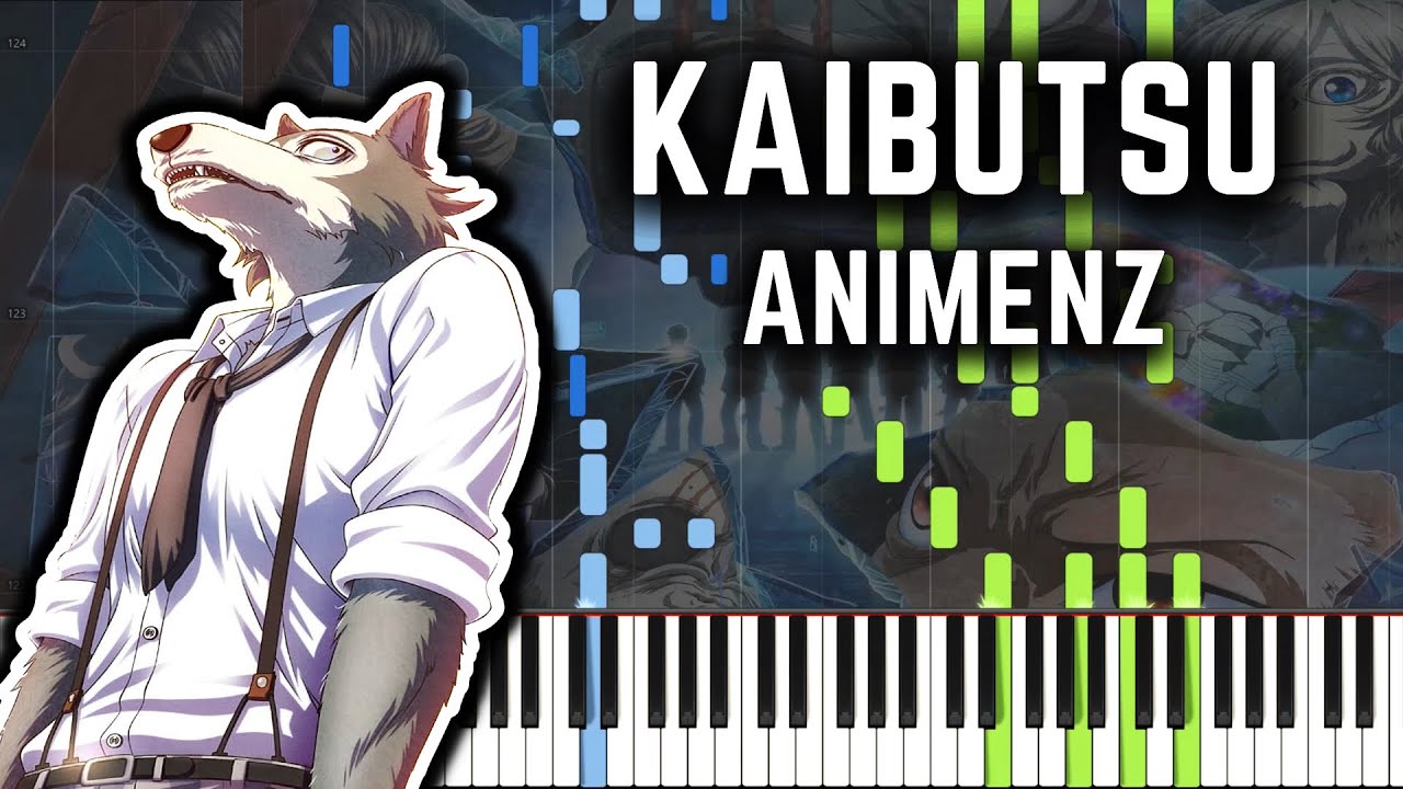 [Animenz] Kaibutsu (Monster) - BEASTARS S2 OP - Piano Tutorial || Synthesia