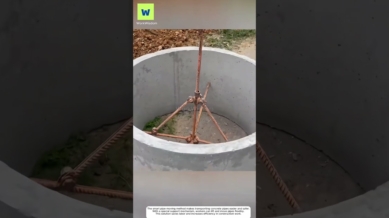 An effective tip for lifting concrete pipes.