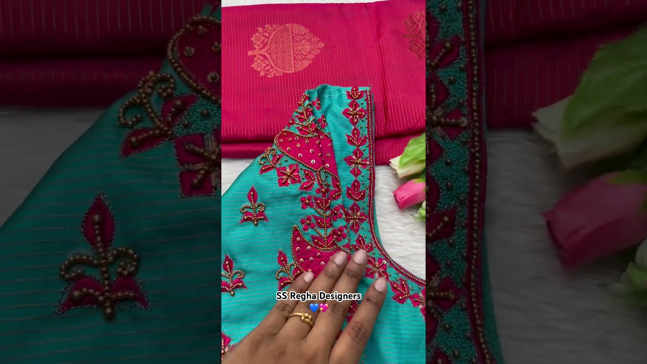 🦋❤️colour blouse design 