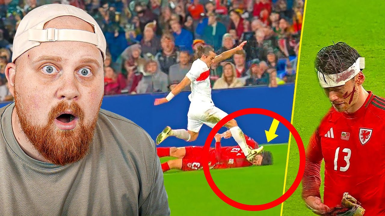 Reagerar på Fula & BRUTALA Tacklingar i Fotboll!