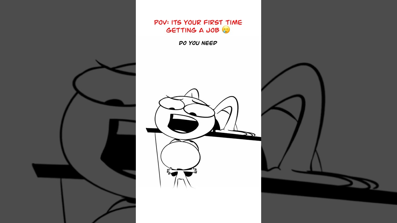 Your First Job 😅 (Animation Meme) #shorts