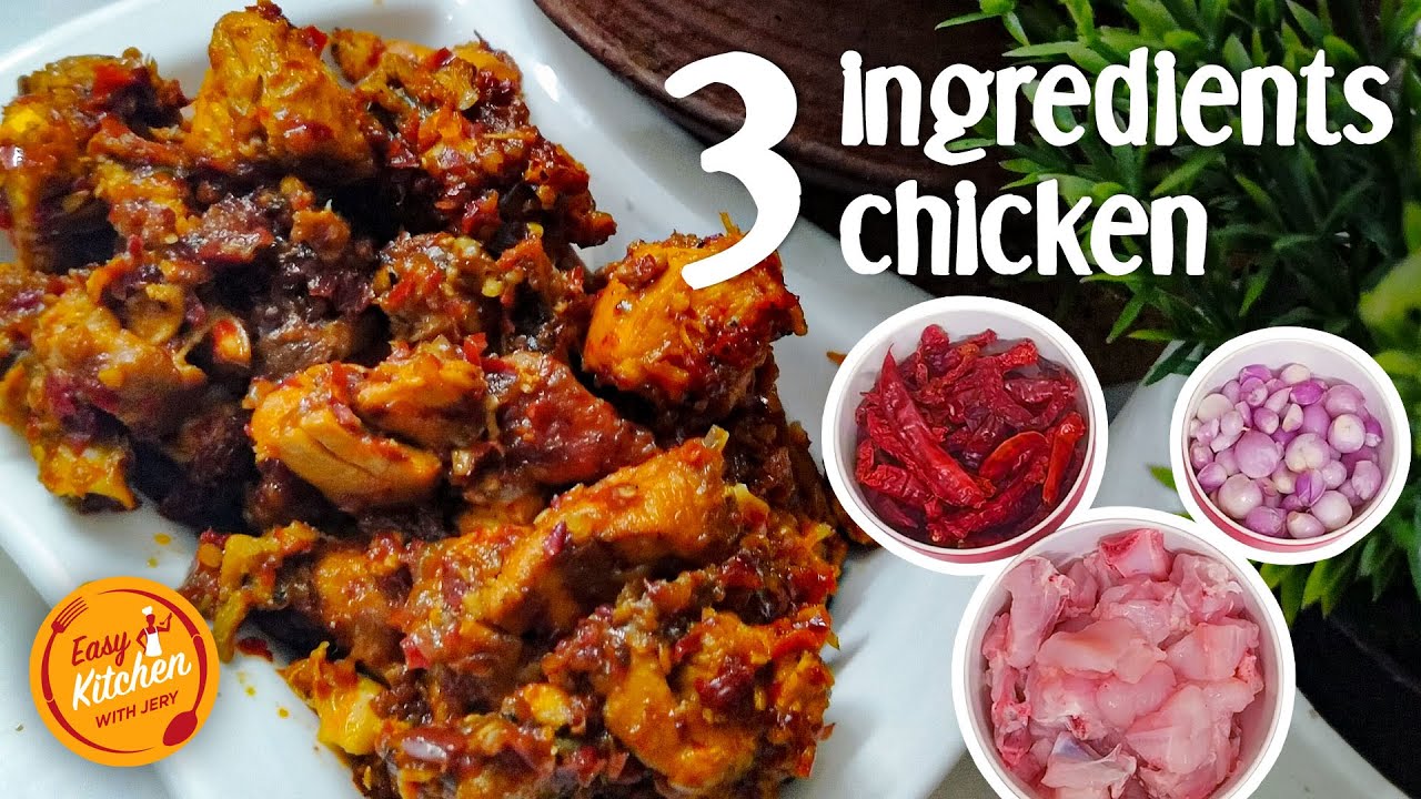 3 Ingredients Chicken | English subtitles | Easy cook at home