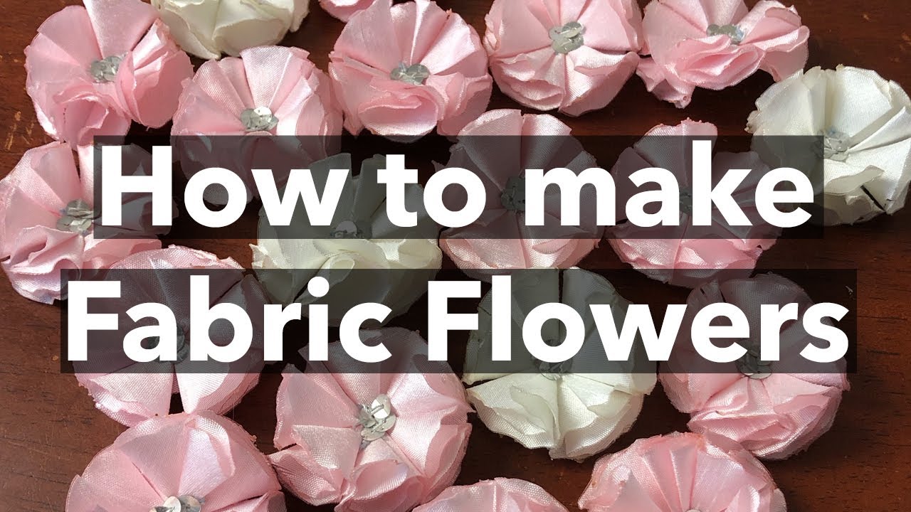 How to make Fabric Flowers | DIY Tutorial | Fake/ Faux carnations or sakura blossoms