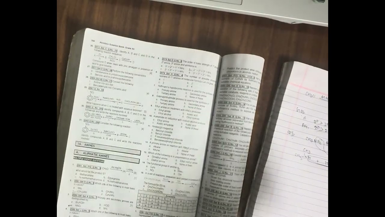 Amines Grade 12 Chemistry || Old is Gold MCQ solve || Pritam Aryal 
