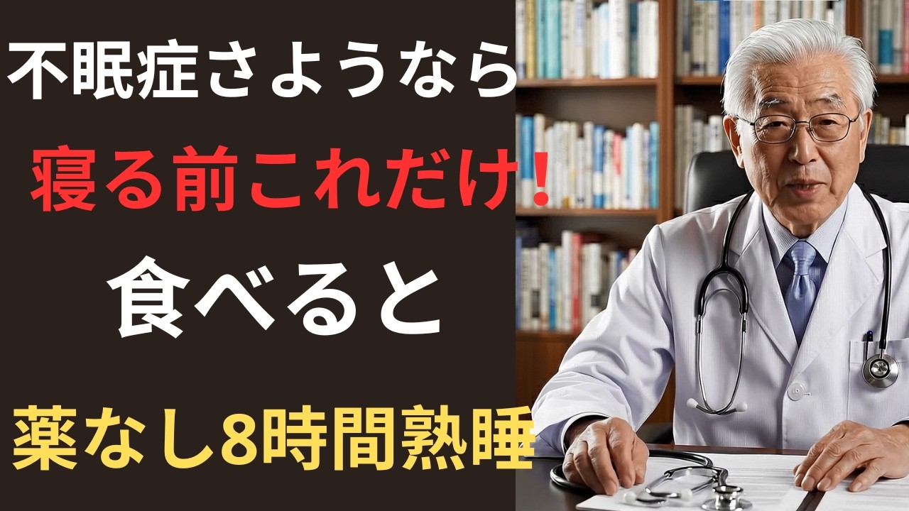 健康の教科書チャンネ/夜中に目が覚める本当の理由｜99％が知らない夕食NG食品5つと快眠食材10選 | シニア健康